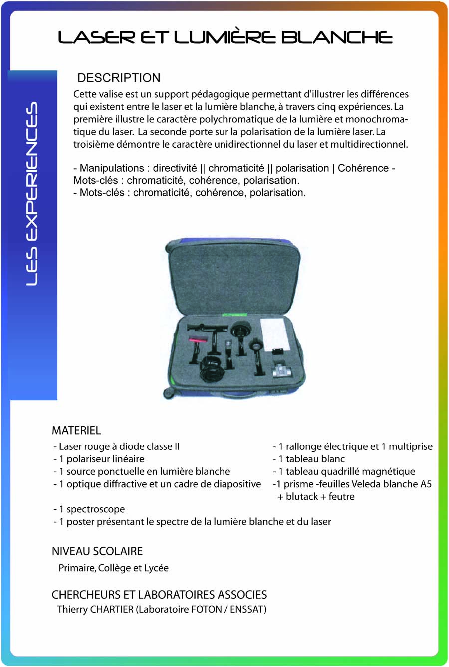 Valise diffraction