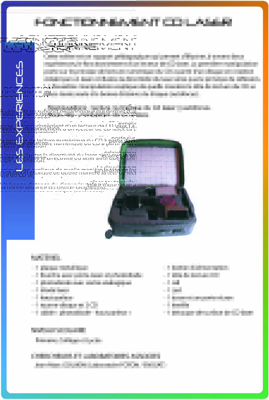 Valise diffraction